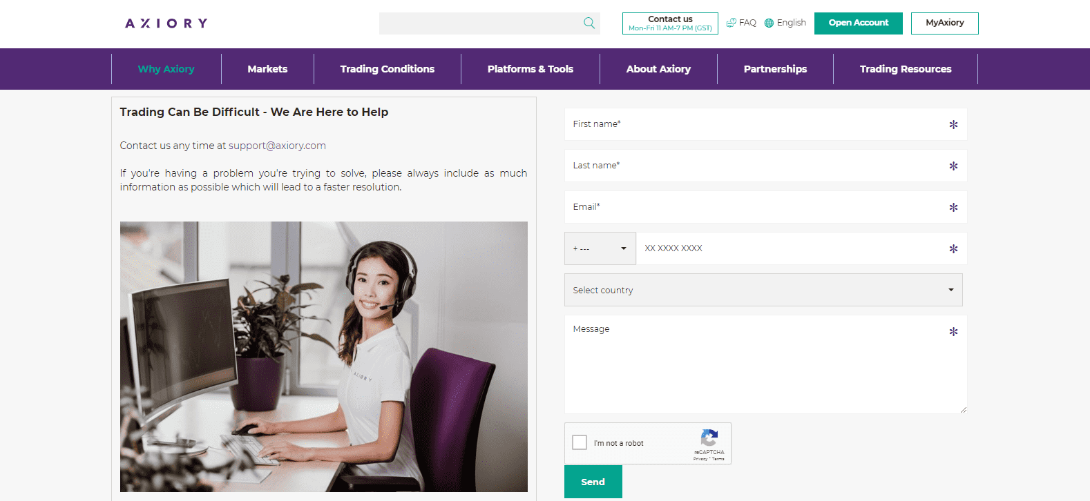Axiory Review customer support Axiory Review customer support